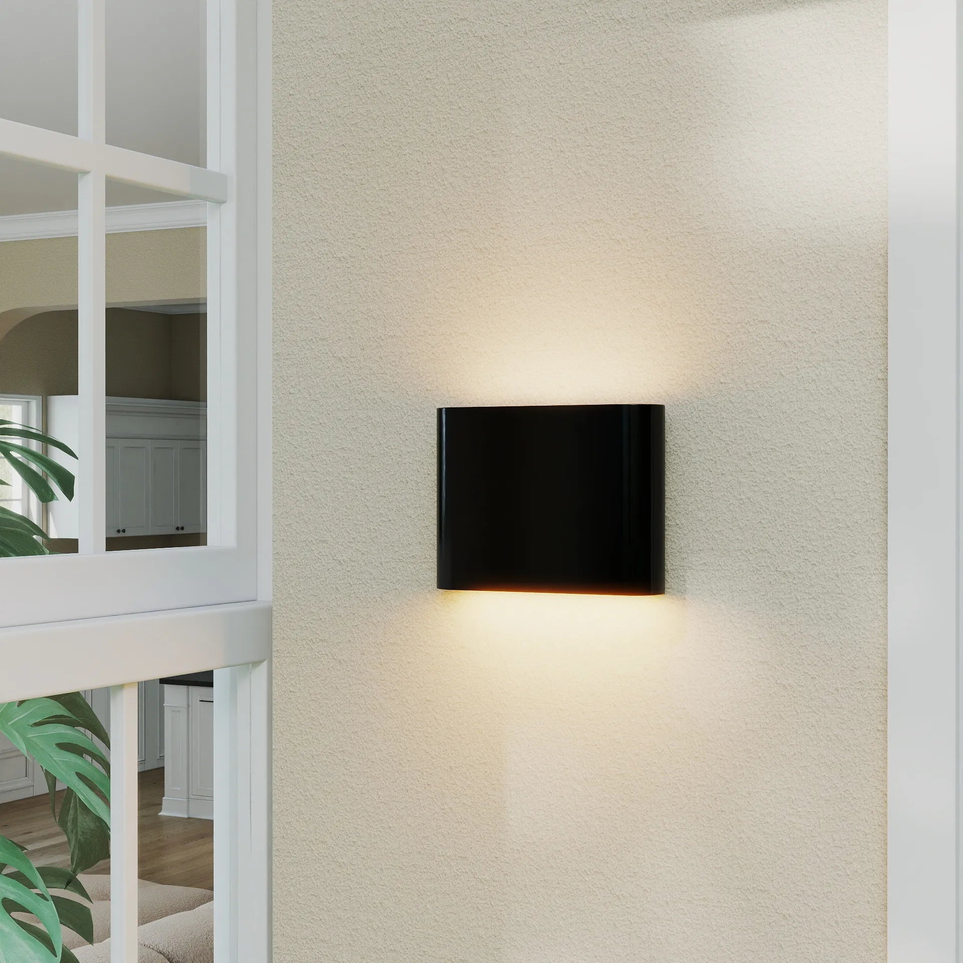 Modern Chic Waterproof Double Head Wall Light