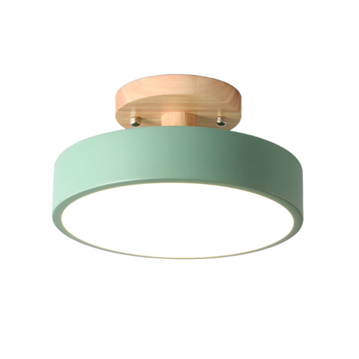 Luce rotonda rotonda semifulpa di legno