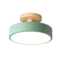 Luce rotonda rotonda semifulpa di legno