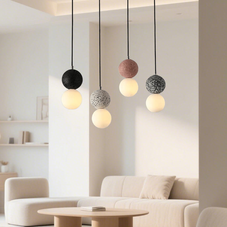 Glarefusion Nordic Modern Simple Terrazzo Lysekrone