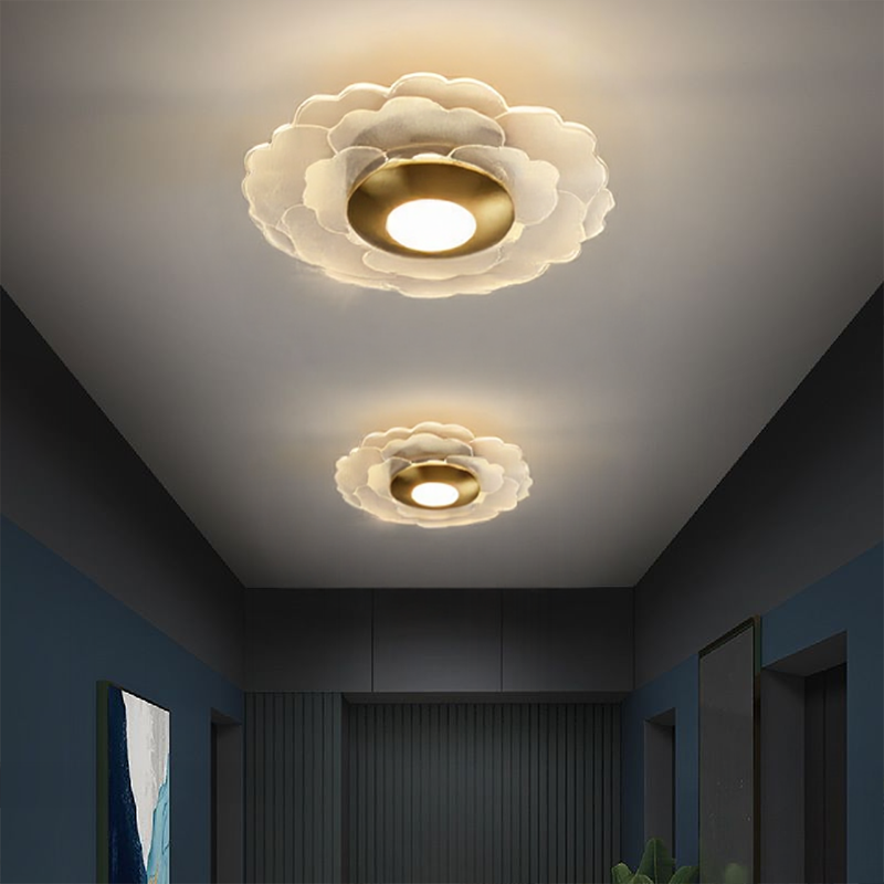 Glarefusion moderne geometrisk kornloftslampe
