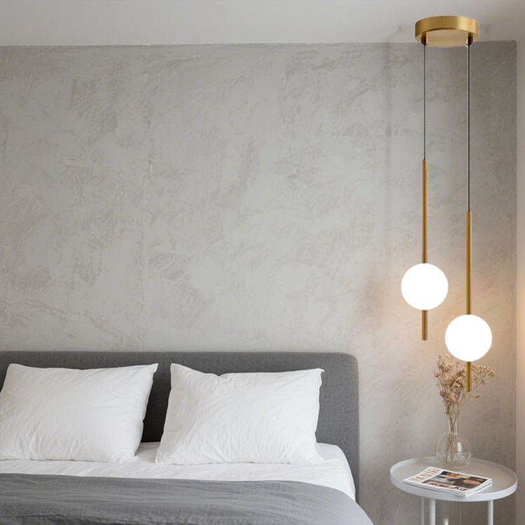 Moderne zylindrische Nachttisch-Hängelampe