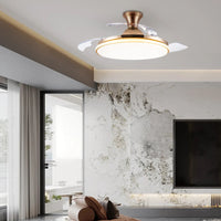 Slank Flush Mount loftsventilator med LED -lys