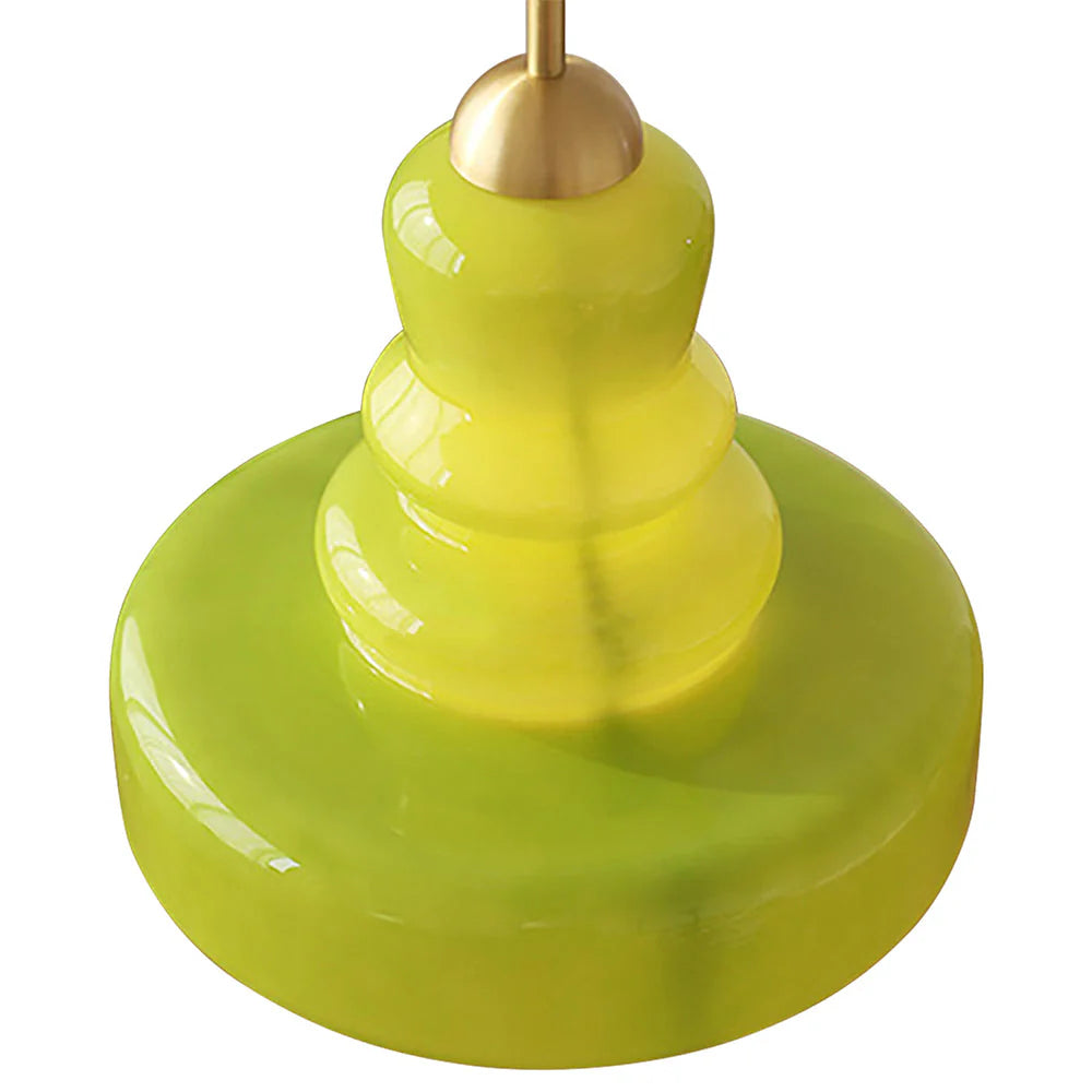 Glarefusion French Colorful Gourd Pendant Light