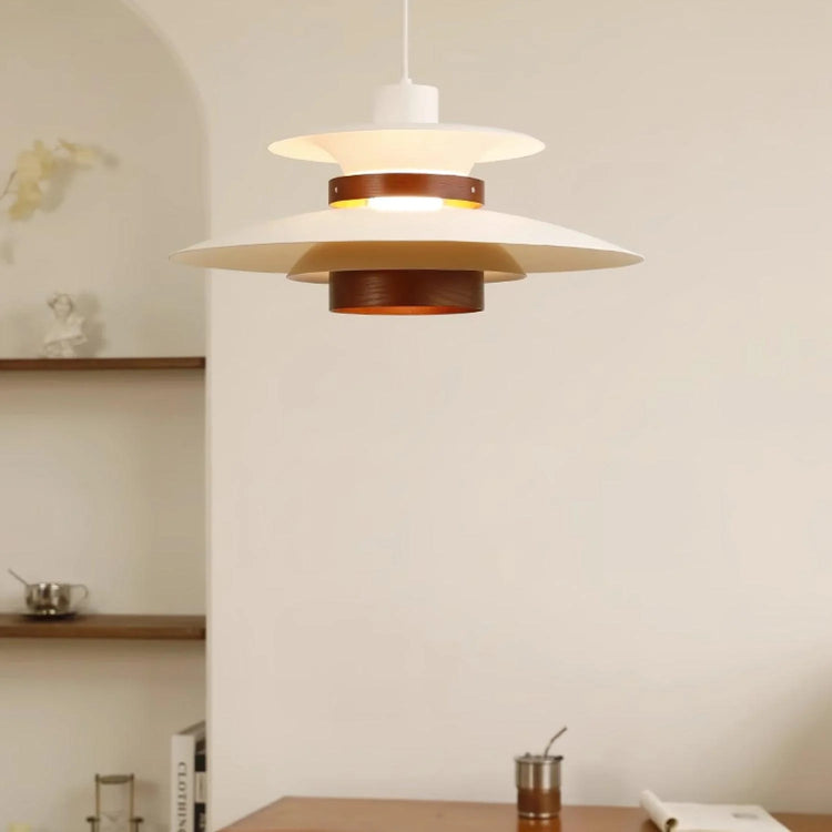 Modern Multi-layered Wooden Pendant Light