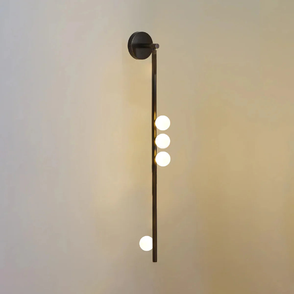 Elegant messing glas væg lys