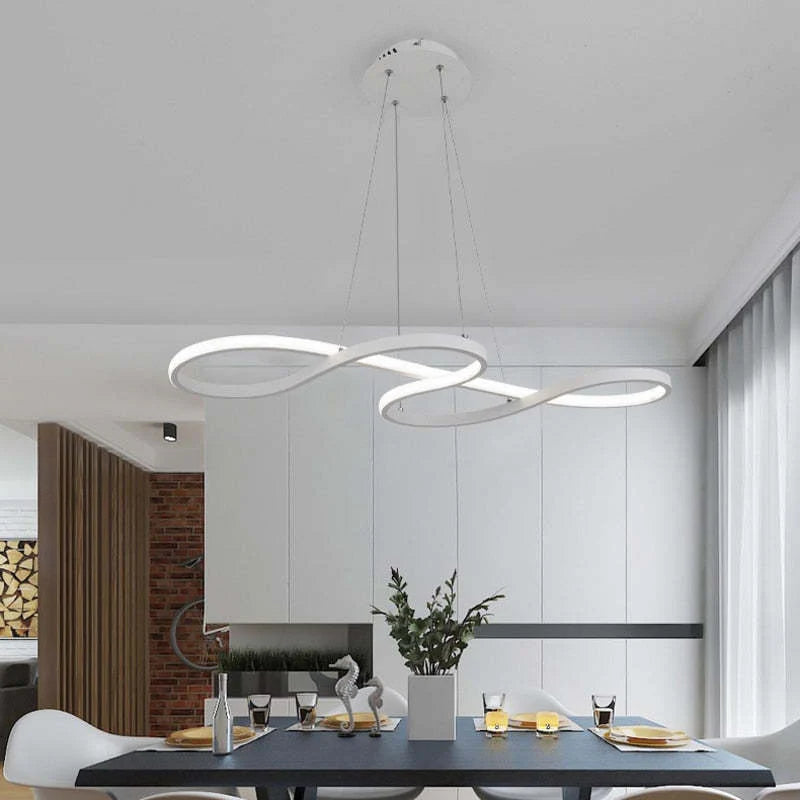 Lampada a sospensione a LED dal design moderno con note musicali