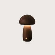 Veilleuse Champignon Mignon En Bois Vintage