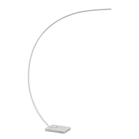 Lampadaire moderne en aluminium en forme de croissant