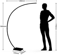 Modern Crescent Shape Aluminum Floor Lamp