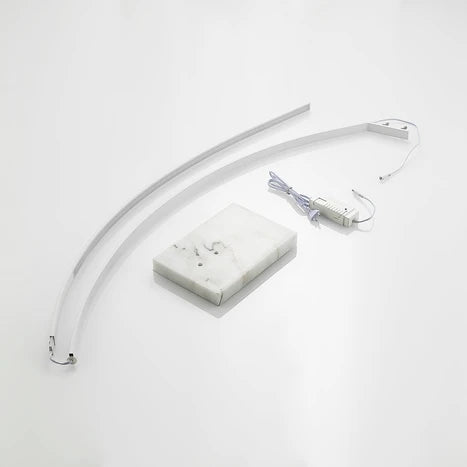 Modern Crescent Shape Aluminum Floor Lamp