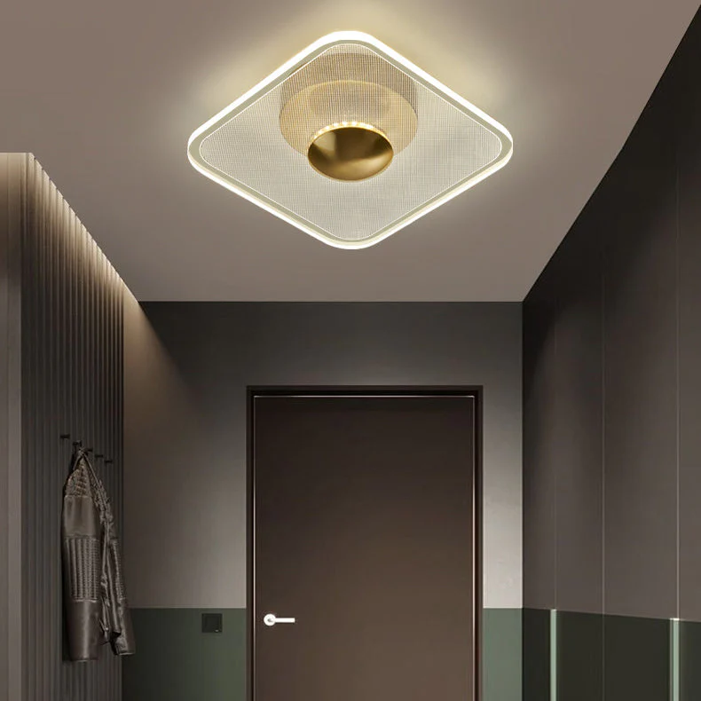 Glarefusion moderne geometrisk kornloftslampe