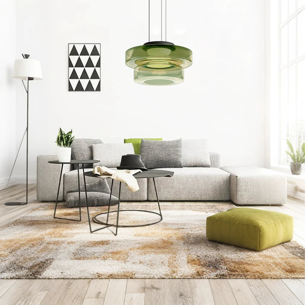 Bauhaus Style Glass Pendant Light