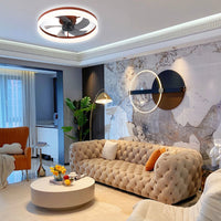 Skandinaviske flush Mount loftsventilatorer med LED -lys