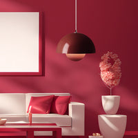 Luce a sospensione moderna colorata di luce rotonda