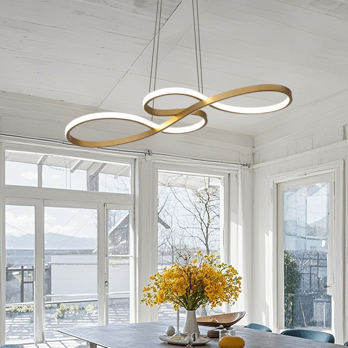 Lampada a sospensione a LED dal design moderno con note musicali