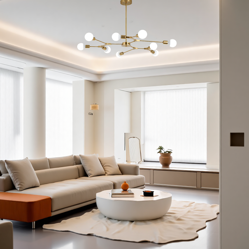 Moderna ed elegante plafoniera multipla Blubs