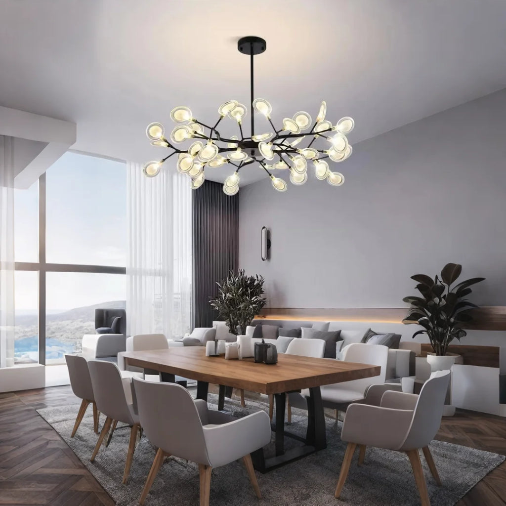 Lustre du salon en acrylique Creative Branch Glarefusion
