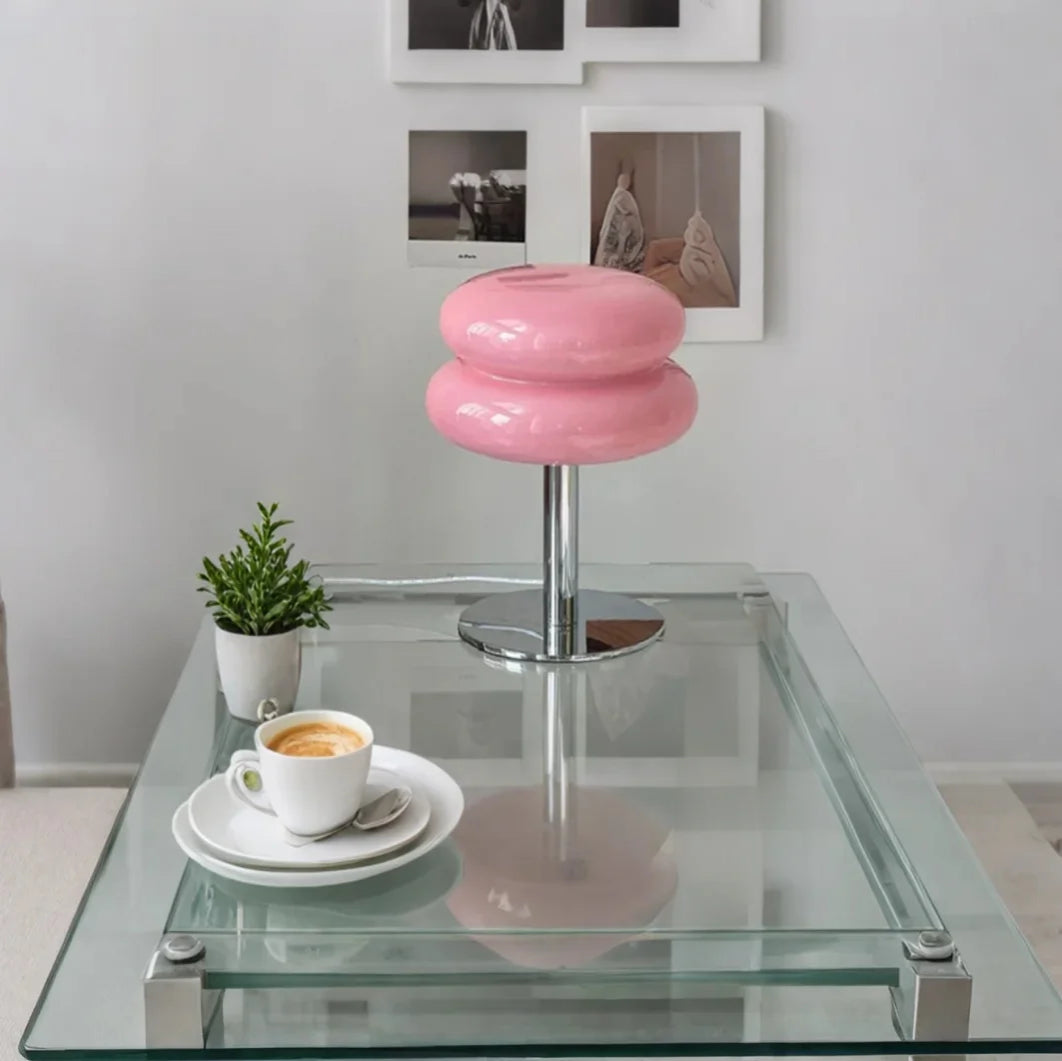 Chic Glass Cake Table Lampe