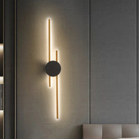 Sleek Metal Acrylic Linear Wall Light