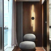 Sleek Metal Acrylic Linear Wall Light