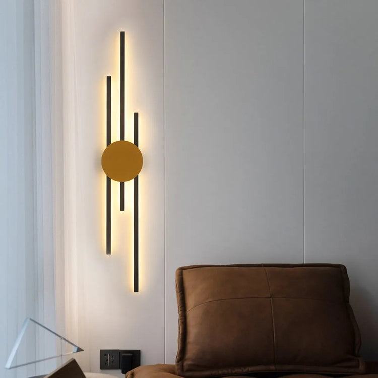Sleek Metal Acrylic Linear Wall Light