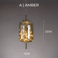 Moderne udsøgt glas pendellamp