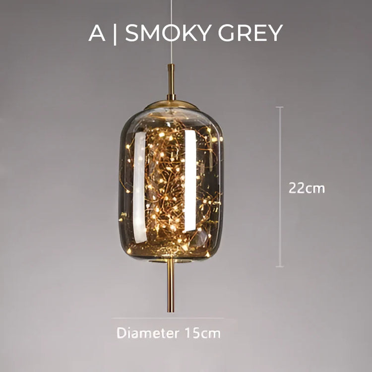 Moderne udsøgt glas pendel