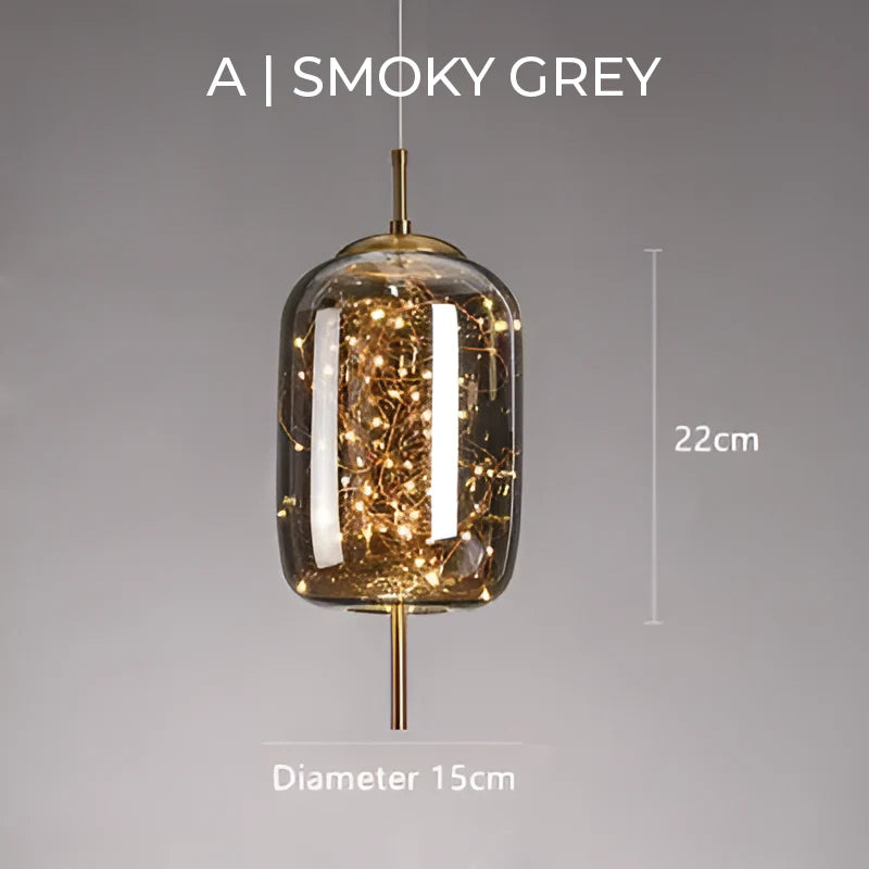 Moderne udsøgt glas pendel