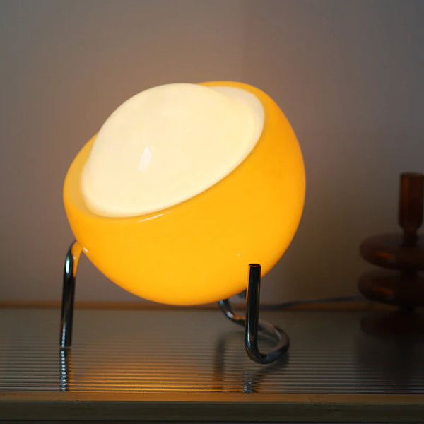 Vintage bauhaus ægform bord lampe