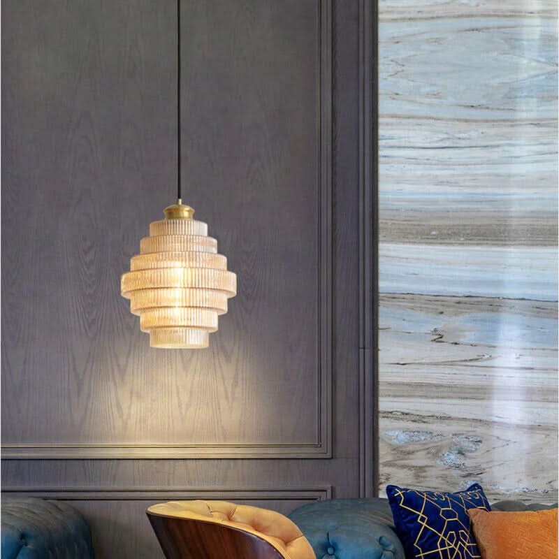 Lampada a sospensione moderna in vetro creativo Glarefusion