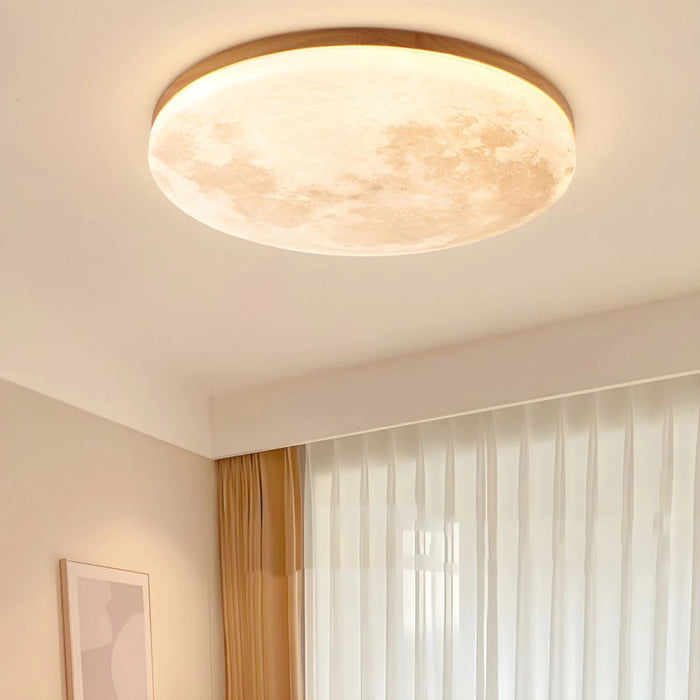 Modern Creative Moon Round Ceiling Light