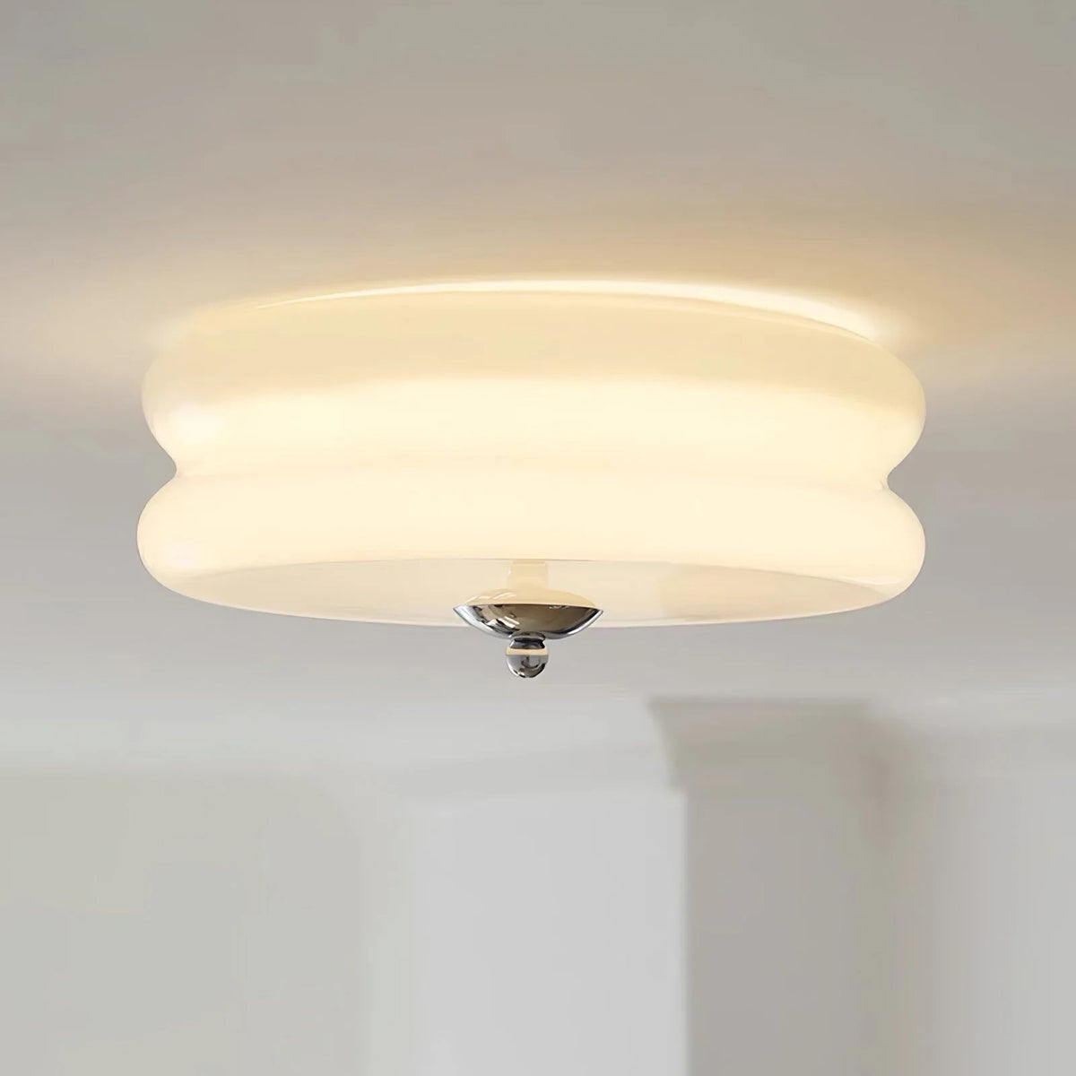 Glarefusion Art Deco Cream Cake Plafond Light
