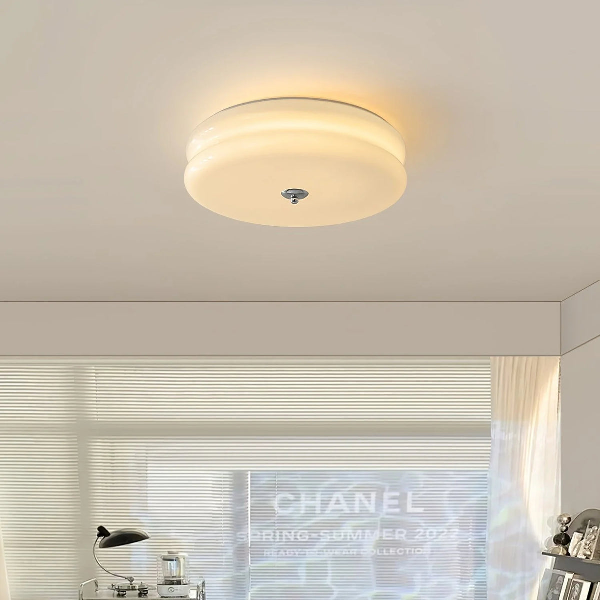 Glarefusion Art Deco Cream Cake Plafond Light