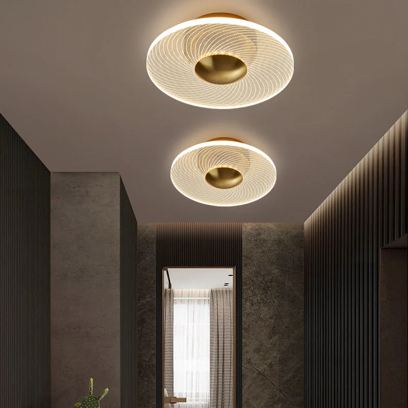 Glarefusion Modern Geometric Grain Ceiling Light