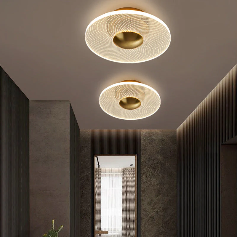 Glarefusion moderne geometrisk kornloftslampe