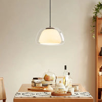 Modern Milk Glass Pendant Lamp