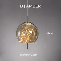 Moderne udsøgt glas pendellamp
