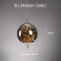 Moderne udsøgt glas pendellamp