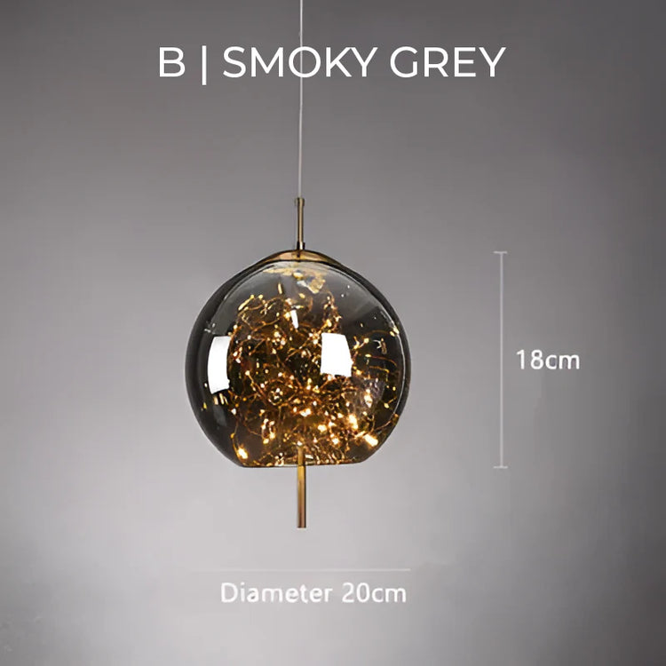 Moderne udsøgt glas pendel