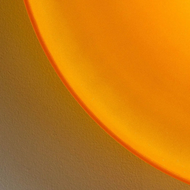 Moderne runde Deckenleuchte aus Glas