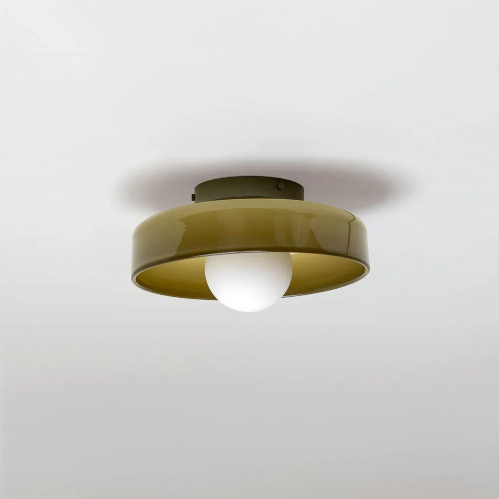 Modern Round Glass Ceiling Light