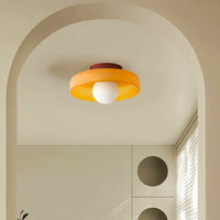 Modern Round Glass Ceiling Light