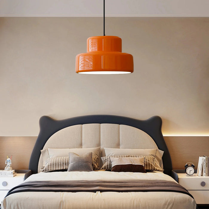 Luce a sospensione arancione Bauhaus moderna Bauhaus