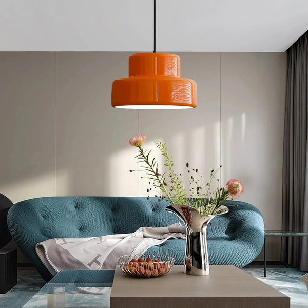 Luce a sospensione arancione Bauhaus moderna Bauhaus