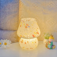 Retro kreativ glas svamp bordlampe