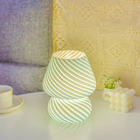Retro kreativ glas svamp bordlampe