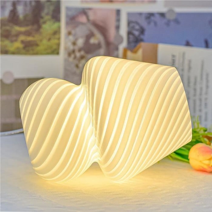 Retro kreativ bordslampa för svamp i glas