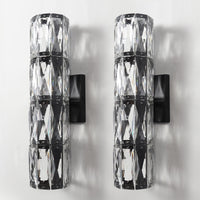 Elegant Polygonal Crystal Wall Light