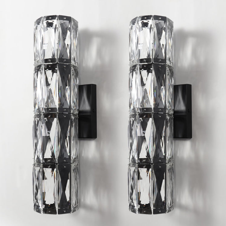 Elegant Polygonal Crystal Wall Light
